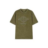 Gap 盖璞 男女款纯棉雪花水洗短袖T恤 463153 绿色 XXXL