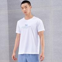 XTEP 特步 短袖T恤男夏季薄款透气运动T恤时尚圆领休闲上衣