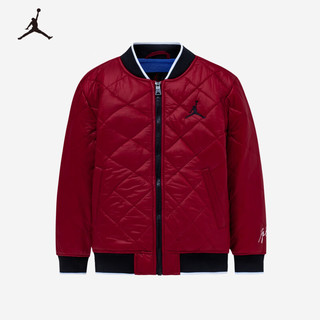 NIKE JORDAN 耐克AJ童装男女童保暖棉服23冬儿童加绒内里上衣 杰斯特红 140/68(S)