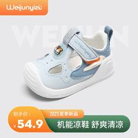 百億補貼：Weijun 煒俊億足 學步鞋男寶寶涼鞋夏季嬰兒鞋子軟底機能涼鞋男童1—2-3歲