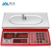 香山 电子秤商用台秤 厨房秤高精度1克称菜秤计数秤计价食物秤超市市场台秤 ACS-6-JE21 精准至1g，LED室内红字