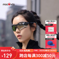 macondo 馬孔多 破風款太陽鏡 戶外運動馬拉松跑步眼鏡 偏光鏡片 水銀 均碼