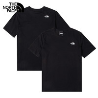 THE NORTH FACE 北面 短袖男 黑色主图同款 棉感速干 棉质面料+FLASHDRY速干科技