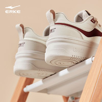 ERKE 鸿星尔克 板鞋女鞋空军一号鞋子厚底夏季新款白色休闲复古运动鞋潮