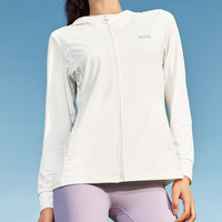 斯凯奇(Skechers)女装 2024夏季黑色皮肤衣速干连帽运动外套休闲百搭时尚夹克 P224W077-0074 M/160/84A