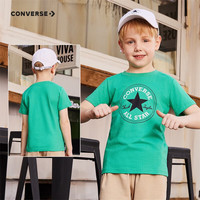 匡威（Converse）儿童装男童短袖t恤夏季新款纯棉打底衫小女孩半袖套头上衣