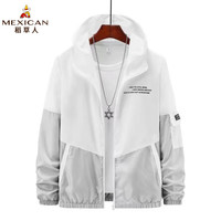 Mexican 稻草人 防晒衣男夏季轻薄透气快干防晒服 灰色 XL