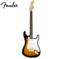Fender 芬达 吉他 SQ子弹系列 ST型带摇把单单单线圈 棕色渐变