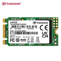 创见(Transcend) 240G SSD固态硬盘 MTS420S系列 M.2 NGFF2242 SATA协议 台式机笔记本硬盘（TS240GMTS420S）