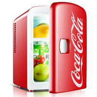Coca-Cola 可口可乐 车载冰箱车家两用便携小冰箱迷你宿舍冷暖箱4L家用小型