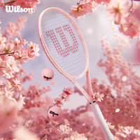 Wilson 威尔胜 官方薰衣草紫樱花粉全碳素成人休闲进阶网球拍礼盒