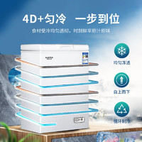 AUCMA 澳柯瑪 100升冷柜家用小冰柜全冷凍冷藏兩用臥式一級單溫冷柜冰箱
