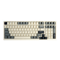ROYAL KLUDGE RK 98 三模机械键盘 98配列 茶轴 RGB  五十度灰