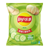 88VIP：Lay's 乐事 原切薯片黄瓜味135g×1袋零食小吃休闲食品凑单