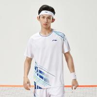 LI-NING 李寧 LINING羽毛球服運動T恤速干男式短袖比賽訓練透氣球服