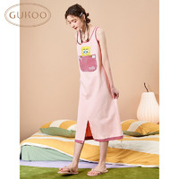 GUKOO 果殼 旗下YSO品牌睡衣女夏季海綿寶寶系列 女背心連體衣 L
