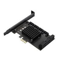 XINMONDA 芯梦达 PCIE X1转直连10口SATA3扩展卡 PCIE 转多口SATA转接卡