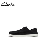 Clarks其乐轻柔系列男鞋24轻盈柔软舒适透气通勤休闲鞋 黑色 261781797 41.5