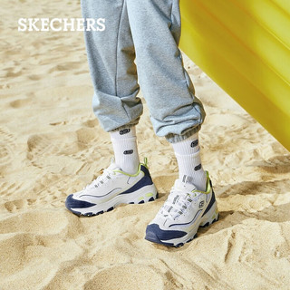 斯凯奇（Skechers）奶茶熊休闲运动鞋女跑步鞋子女厚底增高13167 海盐柠檬/WNVL 38