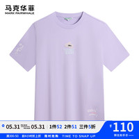 马克华菲【纯棉立体绣】短袖T恤男24夏透气亲肤棉感圆领休闲百搭潮流上衣T