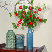 Bloom Life 匠心綻放 蘋果仿真果實中式客廳富貴裝飾擺件客廳玄關餐桌擺件送禮禮物紅色