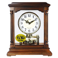 RHYTHM 麗聲 報時木座鐘中式鐘表復古客廳臥室床頭鐘擺件時鐘28cm CRH176NR06