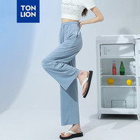 唐狮 TONLION2024新款WP女冰丝阔腿裤女夏季薄款九分休闲裤 S