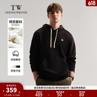 Teenie Weenie Men小熊男装连帽卫衣2024年秋冬休闲美式运动帽衫男 黑色 180/XL