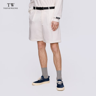 Teenie Weenie Men小熊男装休闲裤男2024夏季运动卫裤短裤男士裤子 白色 175/L