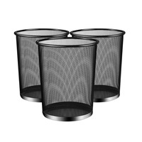 88VIP：MR 妙然 加厚垃圾桶大容量收納桶防繡鐵絲網家用鐵網分類垃圾袋筒3個