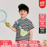 PawinPaw卡通小熊童装2024年夏季新款男宝短袖 T