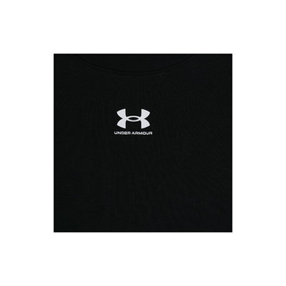 安德玛 UNDERARMOUR）春夏Campus Core女子训练运动短袖T恤1383683 黑色001 M