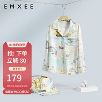 嫚熙（EMXEE）夏季月子服睡衣怀孕期家居服套装 海豚之星【无哺乳口】 M