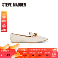 史蒂夫·马登 STEVE MADDEN/思美登一脚蹬乐福鞋女四季单鞋百搭通勤鞋 SOPRANO 米白 34