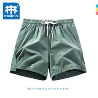CENPIN 诚品 纯色短裤五分裤宽松沙滩裤