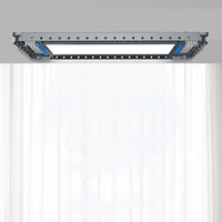 LIANGPAN 晾盼 电动晾衣架环形智能晾衣机隐形超薄自动晒衣架阳台 优你机轻奢灰+声控+全屏+2个晒蓝 加厚优质铝材 专利款超薄升级