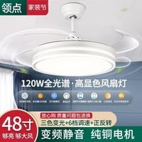 领点隐形风扇灯2024吊扇灯吸顶家用客厅餐厅卧室带电扇灯吊灯