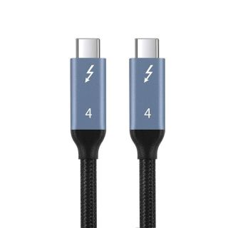 石加 雷电4数据线Type-c全功能线投屏40G 100W 8K 1米