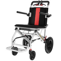 今日必买：京巧 碳钢蜂窝轮轮椅轻便折叠减震家用医用代步车