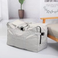 TINYAT大容量行李包旅行包158航空托运包出国留学搬家包防泼水收纳包 白灰色 大号