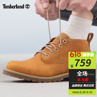 Timberland 男鞋休闲鞋春季大黄靴户外工装短靴牛皮马丁靴A2AKT A2AKT231/小麦色 43