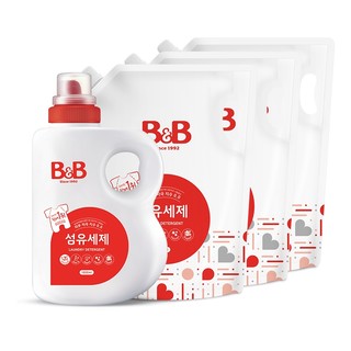 B&B 保宁 洗衣液1800ml （桶装）+2100ml（袋装） *3