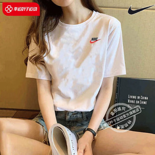 耐克（NIKE）女装短袖上衣 2024夏款跑步服棉质休闲宽松圆领T恤衫女 偏大全棉//晒图-5 M/170/88A