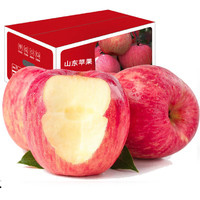 懿庄园 FRUIT MANOR 山东烟台红富士苹果 新鲜水果脆甜  整箱8斤装 75-80mm