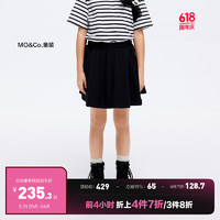 little MO&Co.速干 little moco童装24夏装新款女童甜酷半身裙短裙子KBD2SKTT01 黑色 140/58