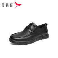 红蜻蜓 休闲皮鞋男鞋2024秋季新款羊皮皮鞋舒适柔软真皮单鞋爸爸鞋