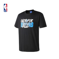 NBA 达拉斯独行侠季后赛口号系列T恤 篮球运动休闲宽松T恤 腾讯体育 XL