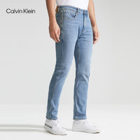 Calvin Klein Jeans24春夏新款男士经典标牌水洗微弹锥形楔形牛仔裤J5333 1AA- 常规
