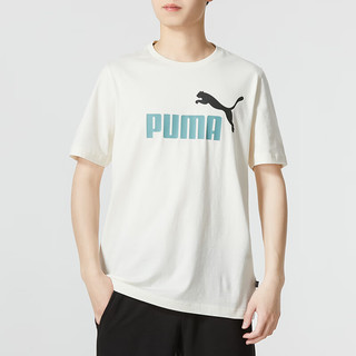 彪马（PUMA）t恤男 夏季运动服训练短袖舒适透气快干休闲半袖体恤 847666-65/撞色logo S(170/92A)