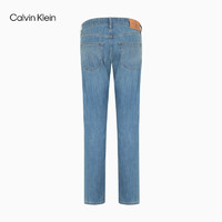 Calvin Klein Jeans23春季男士简约贴片水洗微弹楔形锥形牛仔裤J323086 1AA-牛仔蓝 33